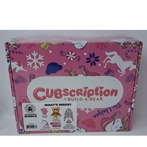 NIB Build-a-Bear Workshop Cubscription Box- Unicorn Set Size Children's 4/5